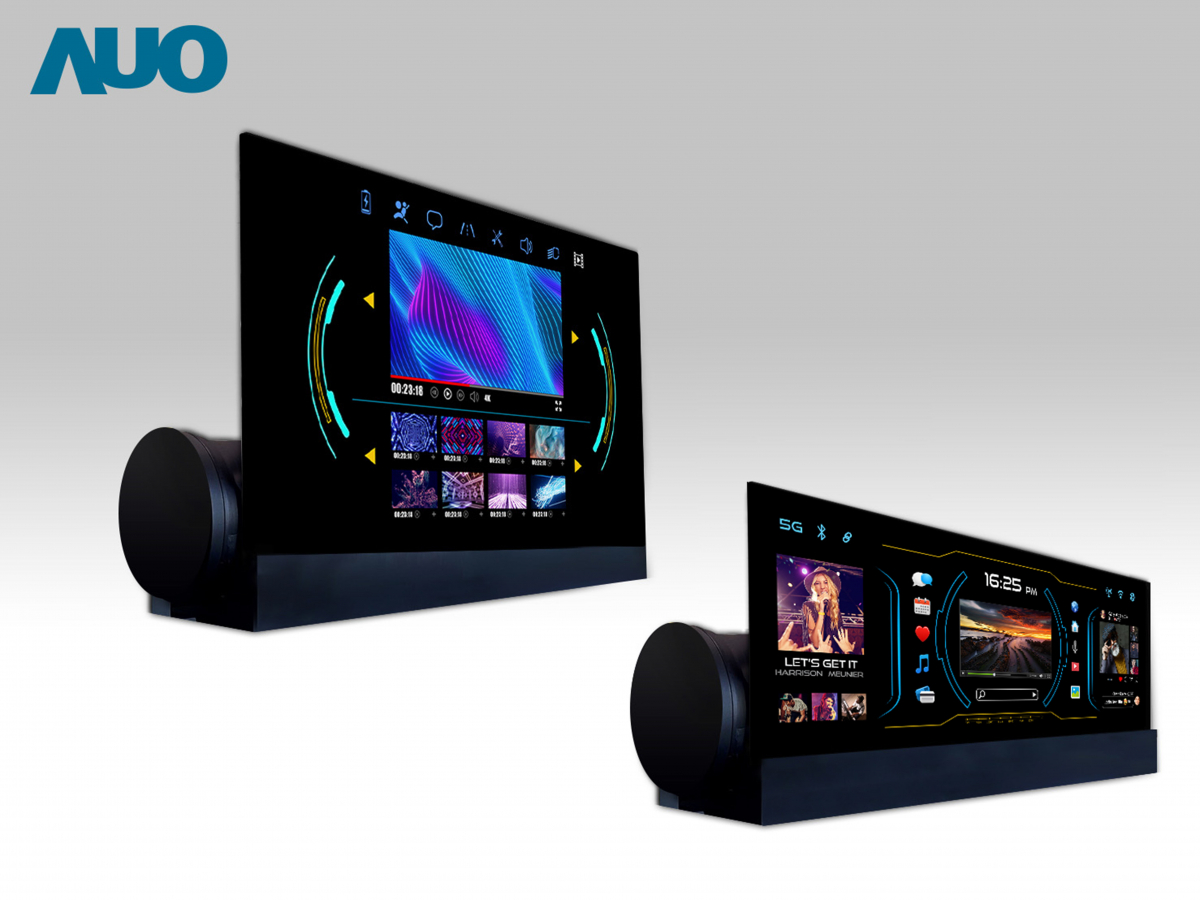 友達14.6吋可捲式Micro LED面板，導入車內資訊、影音娛樂及駕駛安全系統，翻轉智慧移動場域