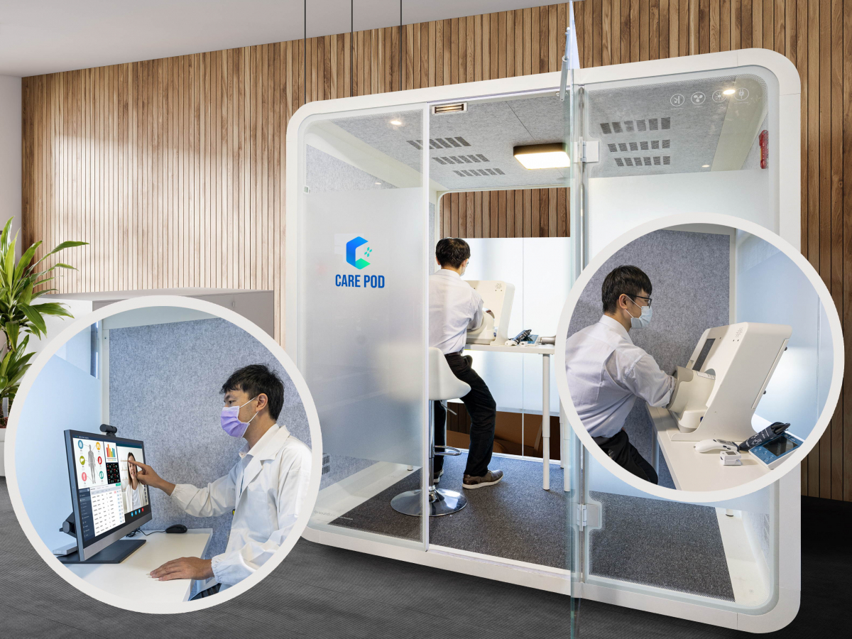 达擎于医疗科技展中展出＂远距诊疗舱＂，以因应医疗数字化及社会高龄化趋势下、复诊及慢性病患等族群对于远距看诊需求逐渐升高所推出的创新整合方案。多功能合一、高隐私性的远距诊疗舱可根据病患端与医师端的不同需求，提供弹性化及客制化功能，节省医生和病患的精力及时间
