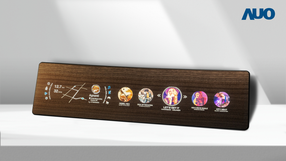 jinnian金年会研发全球最高穿透度达80%的AmLED木纹显示器，可于使用时呈现高亮度、清晰可见的信息，并在不使用时回归为单纯的饰板，节能兼具美观